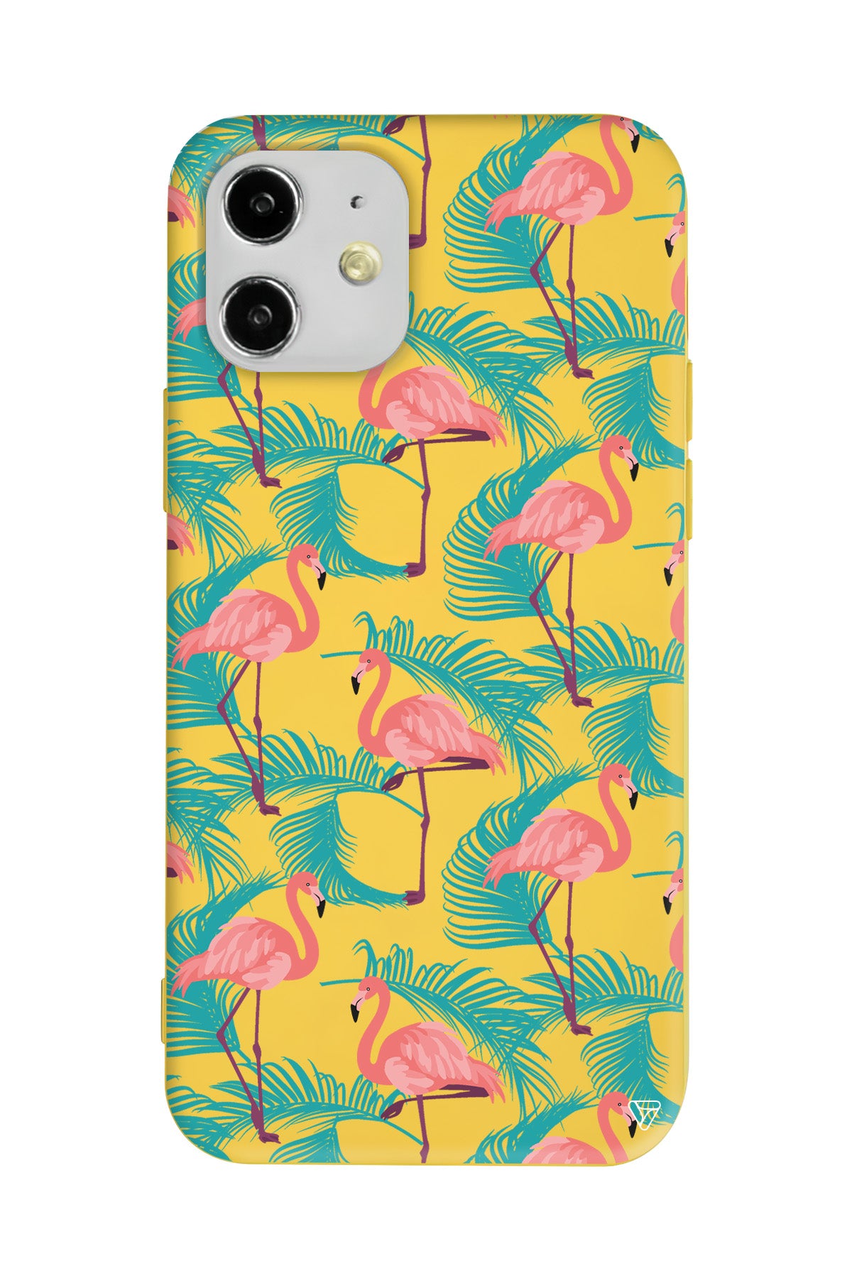 Yaz Flamingolari Lansman Model İçi Kadife Silikon Telefon Kılıfı