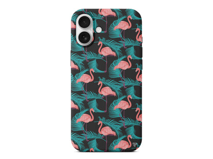 Yaz Flamingolari Lansman Model İçi Kadife Silikon Telefon Kılıfı – Plus Serisine Özel