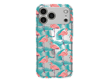 Yaz Flamingolari Lansman Model İçi Kadife Silikon Telefon Kılıfı