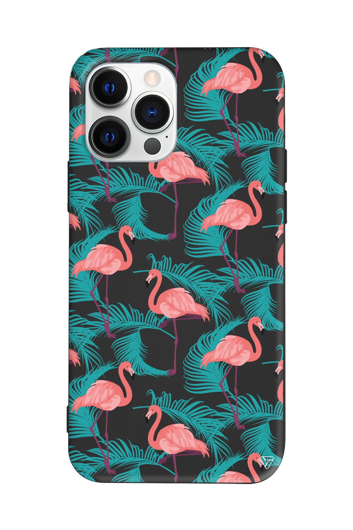 Yaz Flamingolari Lansman Model İçi Kadife Silikon Telefon Kılıfı