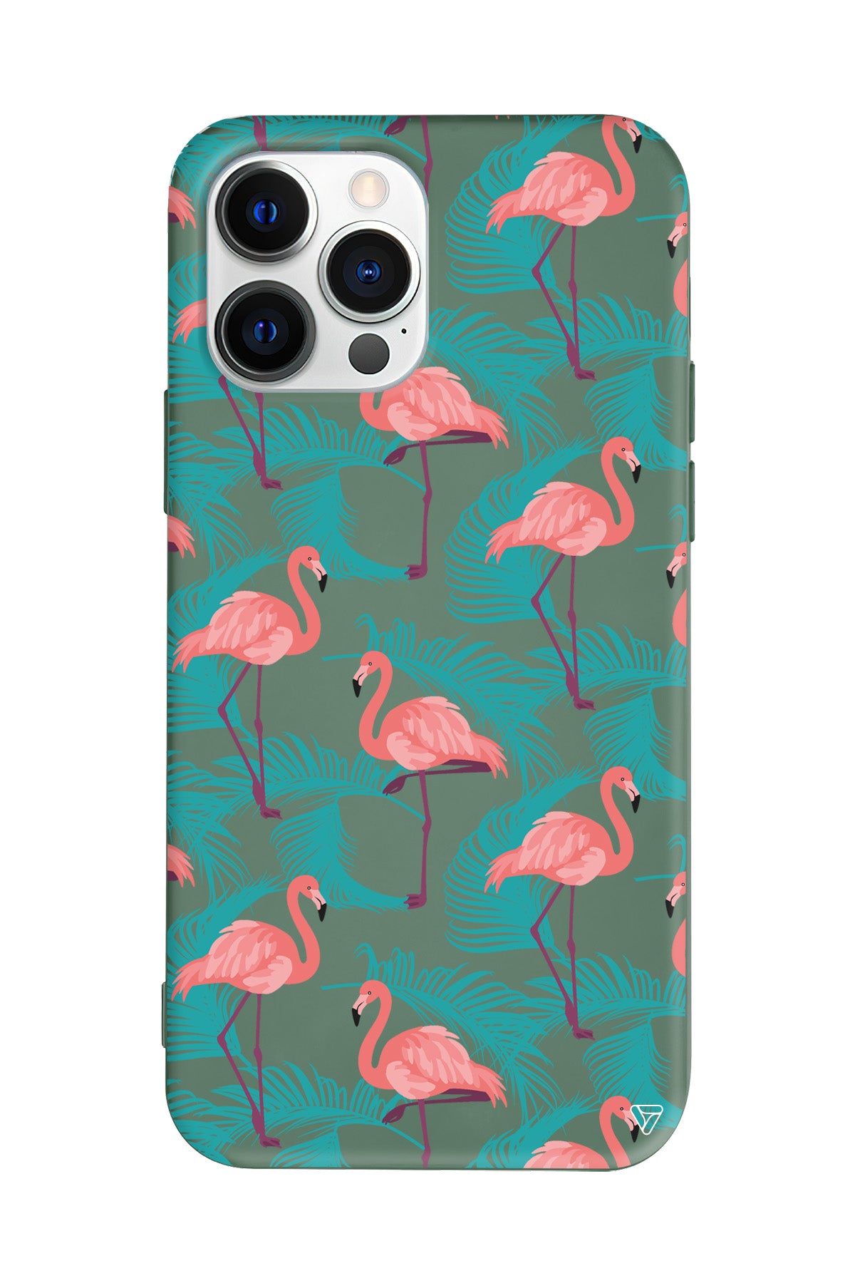 Yaz Flamingolari Lansman Model İçi Kadife Silikon Telefon Kılıfı