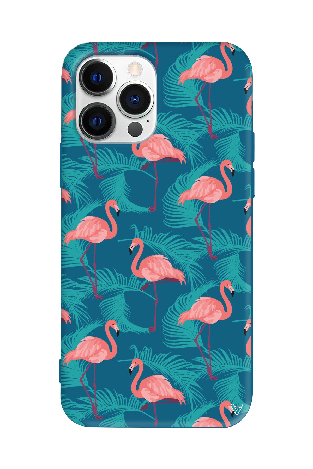 Yaz Flamingolari Lansman Model İçi Kadife Silikon Telefon Kılıfı