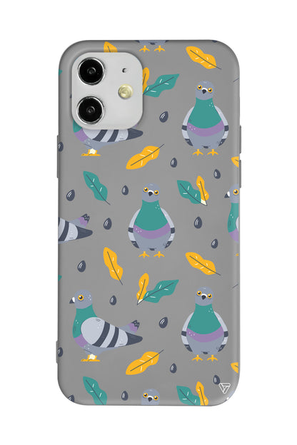 Guvercin Lansman Model İçi Kadife Silikon Telefon Kılıfı