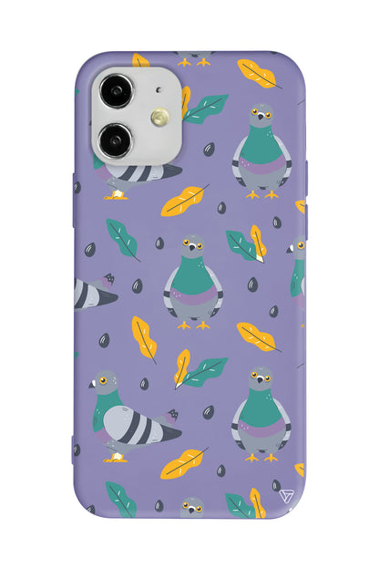 Guvercin Lansman Model İçi Kadife Silikon Telefon Kılıfı