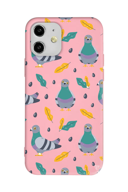 Guvercin Lansman Model İçi Kadife Silikon Telefon Kılıfı