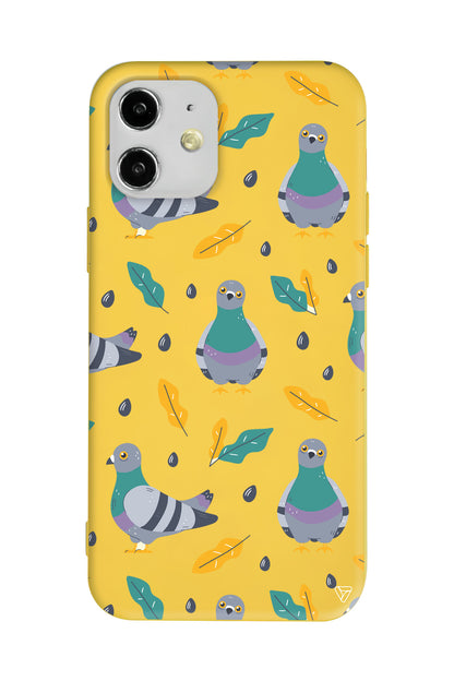 Guvercin Lansman Model İçi Kadife Silikon Telefon Kılıfı