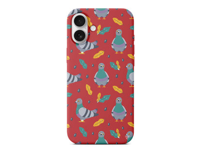 Guvercin Lansman Model İçi Kadife Silikon Telefon Kılıfı – Plus Serisine Özel