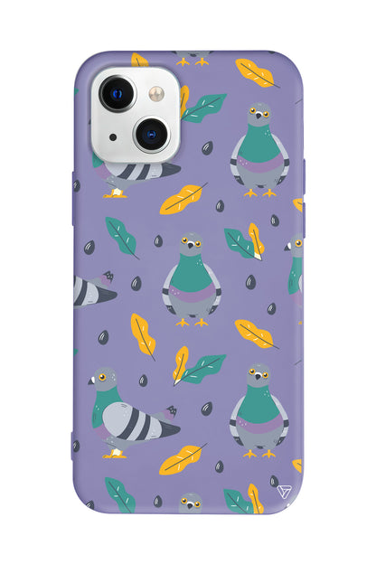 Guvercin Lansman Model İçi Kadife Silikon Telefon Kılıfı – Plus Serisine Özel