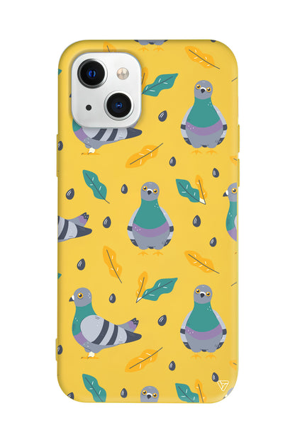 Guvercin Lansman Model İçi Kadife Silikon Telefon Kılıfı – Plus Serisine Özel