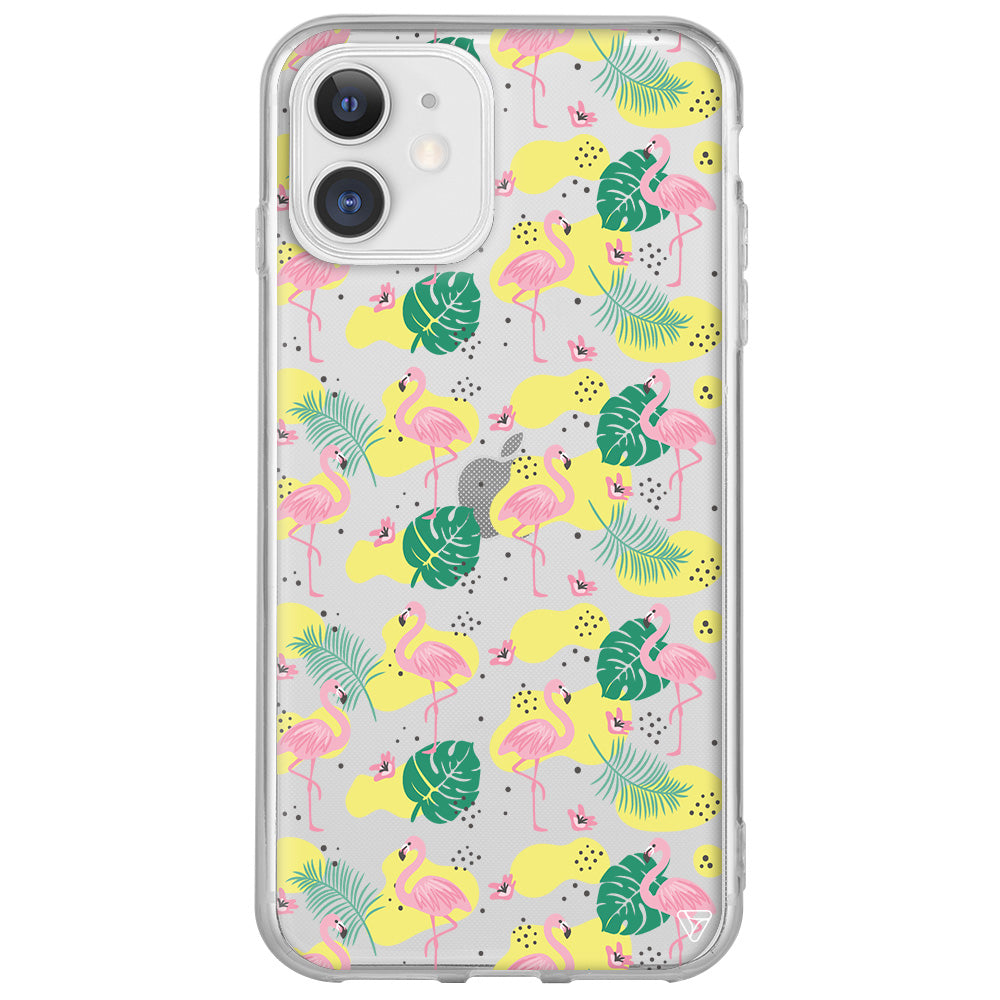 Yaz Flamingolari 2 Lansman Model İçi Kadife Silikon Telefon Kılıfı