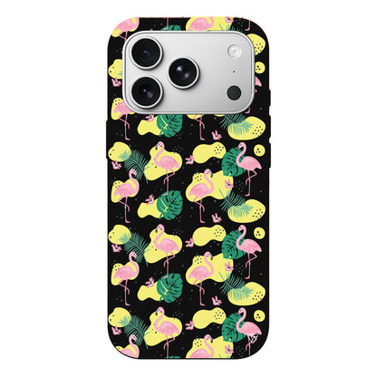 Yaz Flamingolari 2 Lansman Model İçi Kadife Silikon Telefon Kılıfı