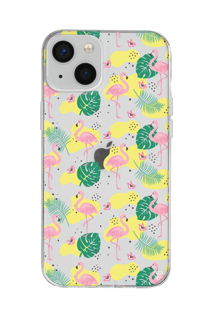 Yaz Flamingolari 2 Lansman Model İçi Kadife Silikon Telefon Kılıfı
