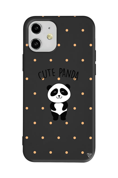 Cute Panda Lansman Model İçi Kadife Silikon Telefon Kılıfı