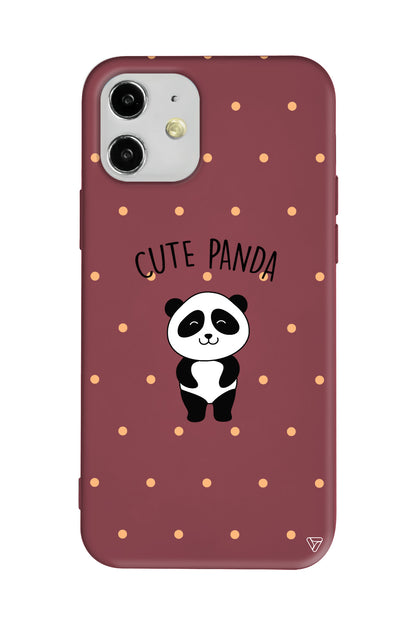 Cute Panda Lansman Model İçi Kadife Silikon Telefon Kılıfı