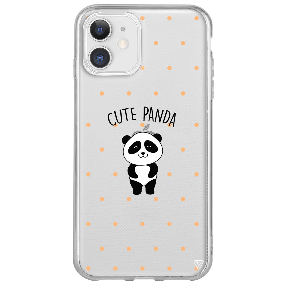 Cute Panda Lansman Model İçi Kadife Silikon Telefon Kılıfı