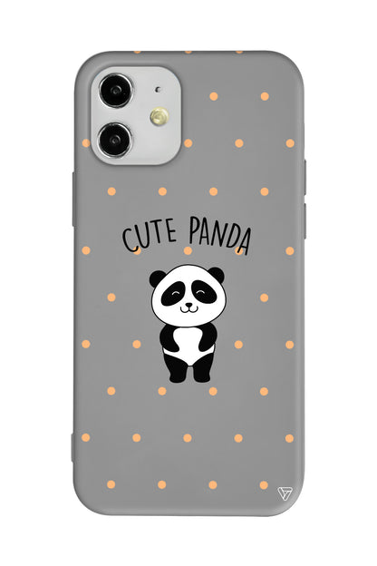 Cute Panda Lansman Model İçi Kadife Silikon Telefon Kılıfı