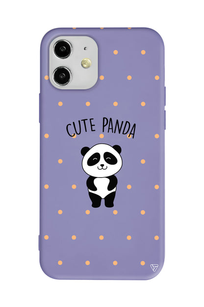Cute Panda Lansman Model İçi Kadife Silikon Telefon Kılıfı