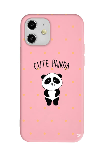 Cute Panda Lansman Model İçi Kadife Silikon Telefon Kılıfı