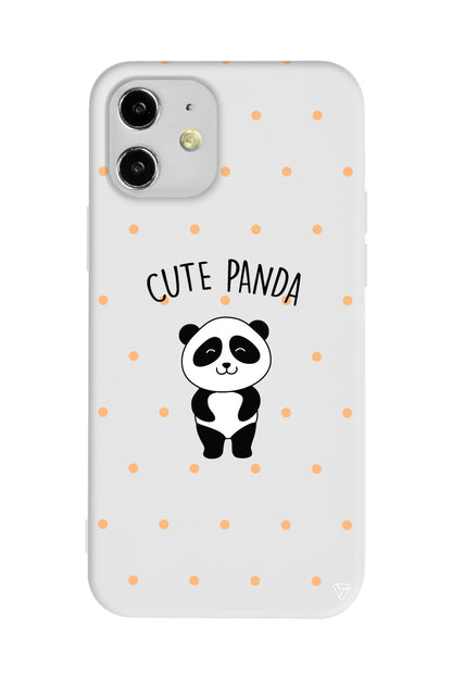 Cute Panda Lansman Model İçi Kadife Silikon Telefon Kılıfı