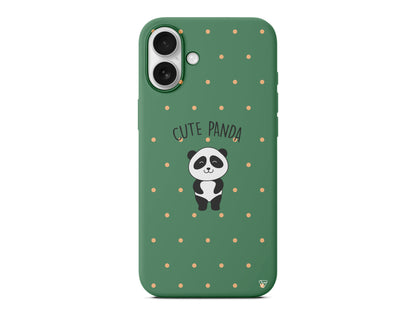 Cute Panda Lansman Model İçi Kadife Silikon Telefon Kılıfı – Plus Serisine Özel