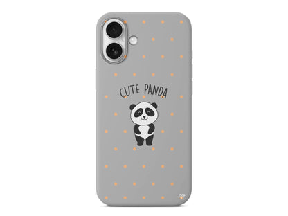 Cute Panda Lansman Model İçi Kadife Silikon Telefon Kılıfı – Plus Serisine Özel