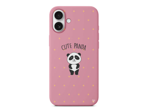 Cute Panda Lansman Model İçi Kadife Silikon Telefon Kılıfı – Plus Serisine Özel