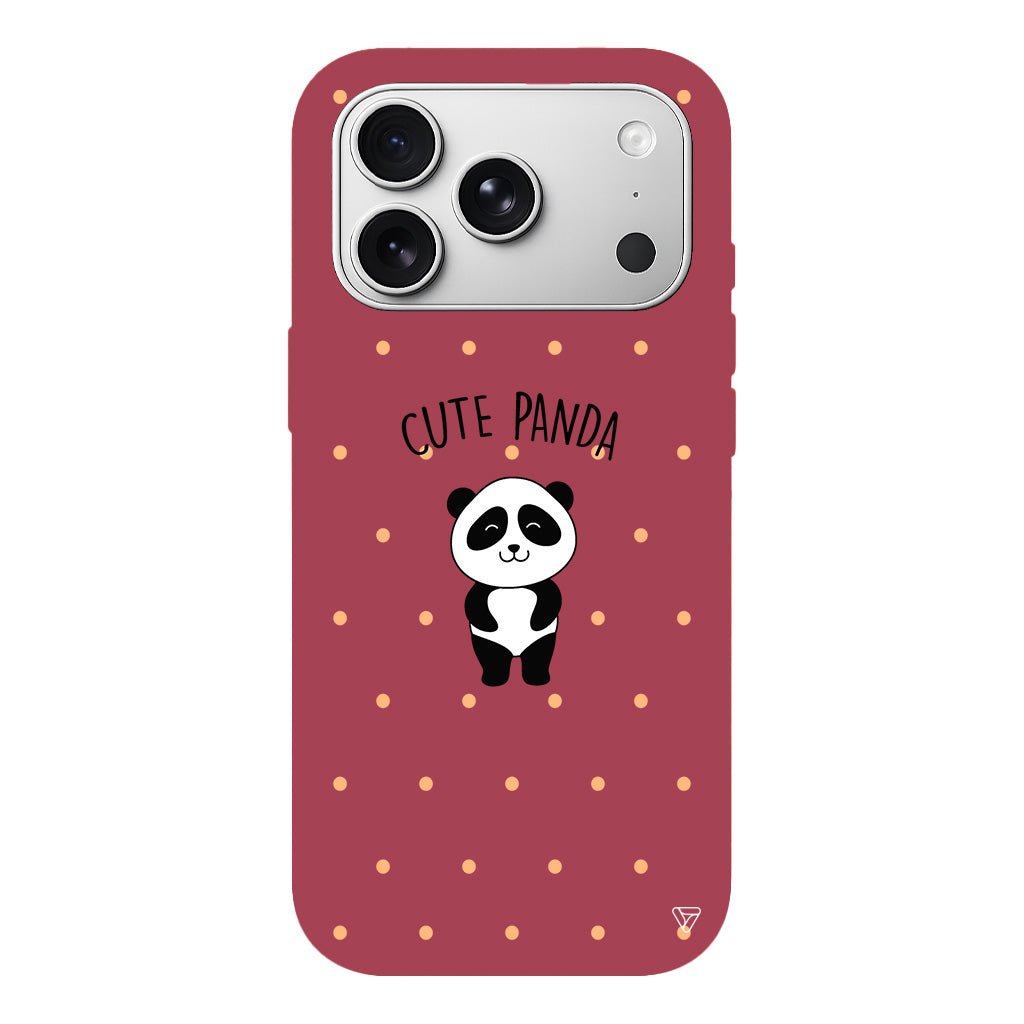 Cute Panda Lansman Model İçi Kadife Silikon Telefon Kılıfı