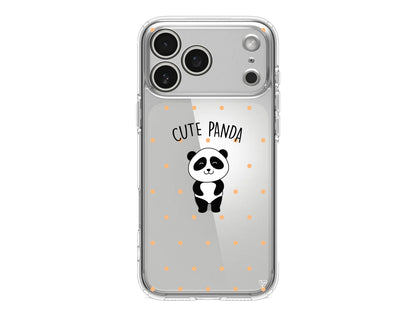 Cute Panda Lansman Model İçi Kadife Silikon Telefon Kılıfı