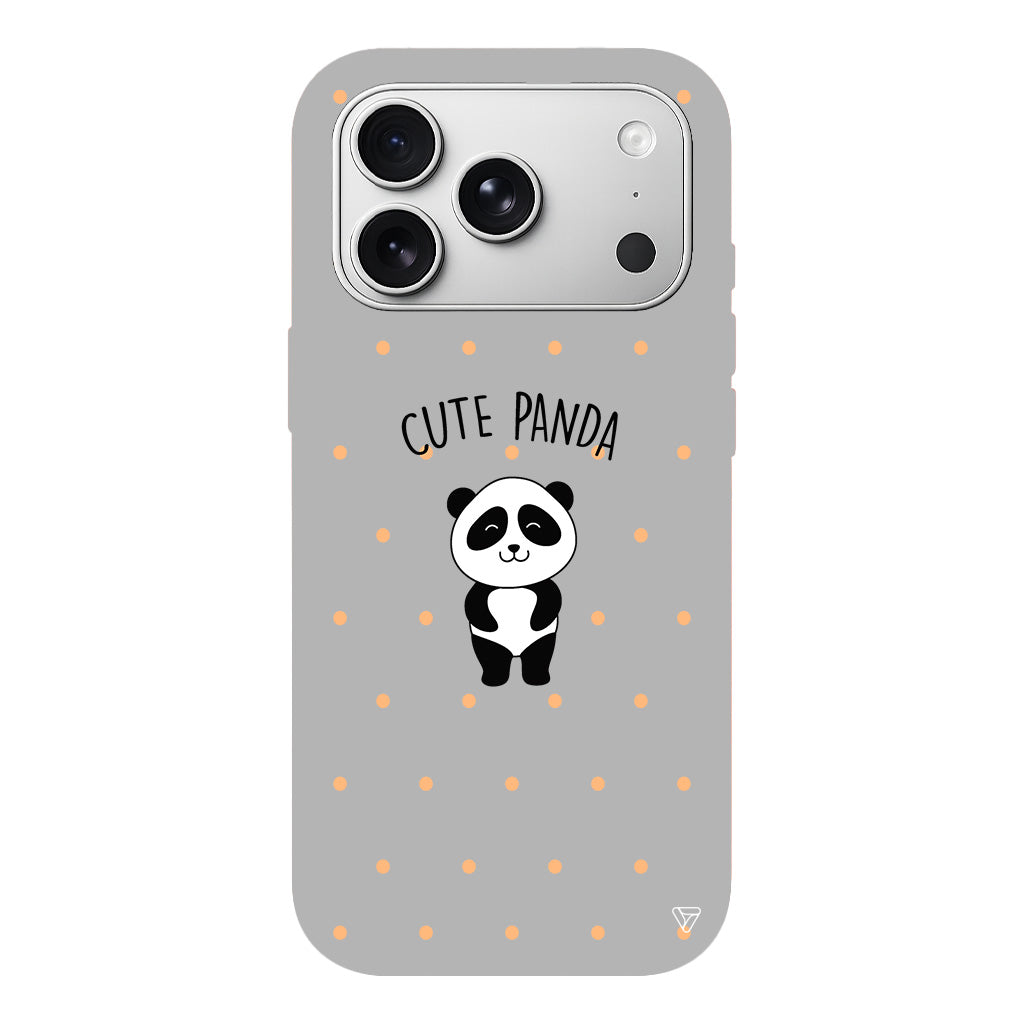 Cute Panda Lansman Model İçi Kadife Silikon Telefon Kılıfı