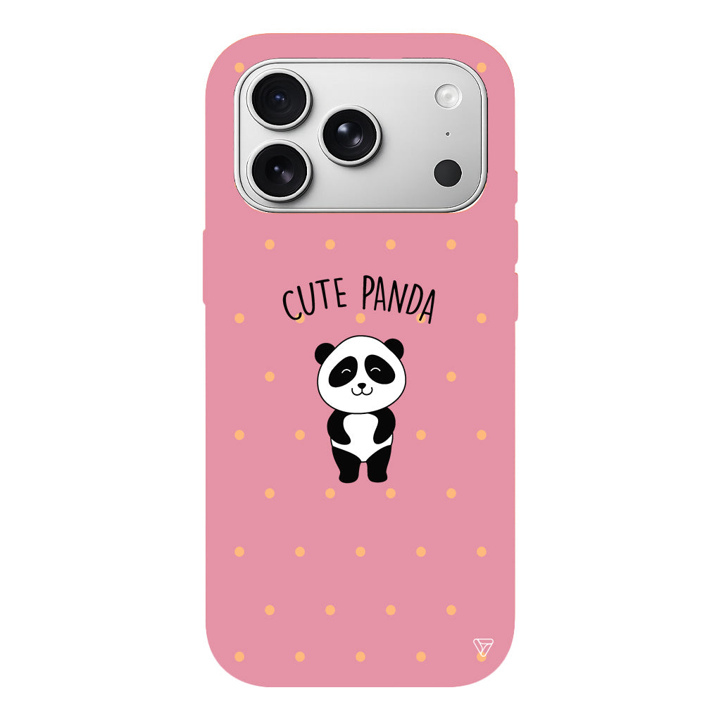 Cute Panda Lansman Model İçi Kadife Silikon Telefon Kılıfı