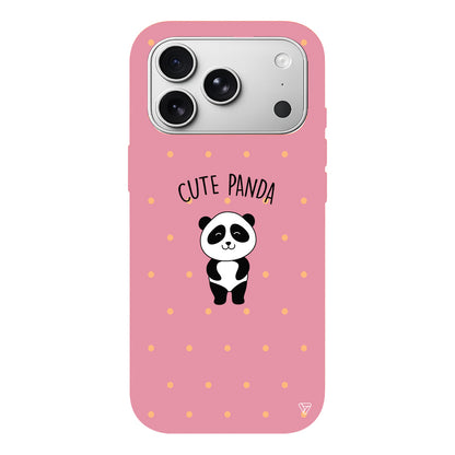 Cute Panda Lansman Model İçi Kadife Silikon Telefon Kılıfı