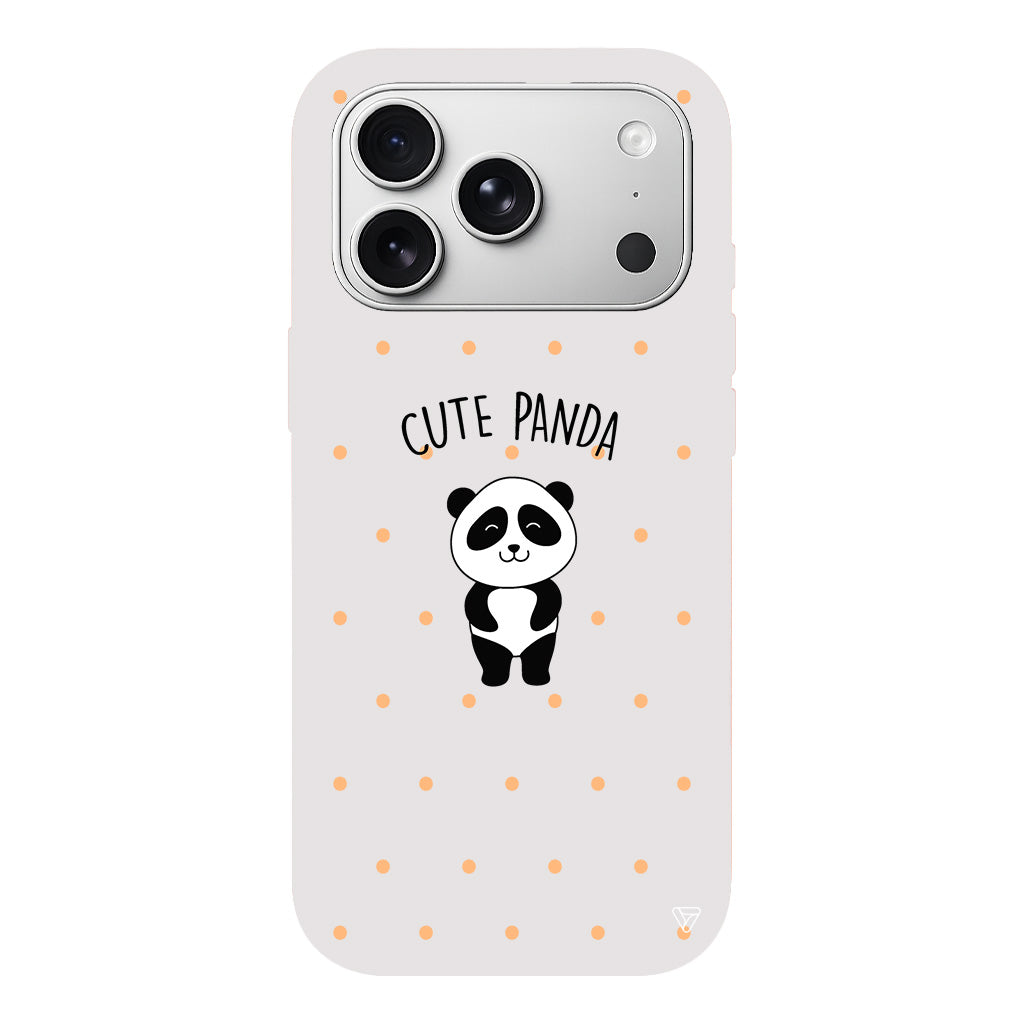 Cute Panda Lansman Model İçi Kadife Silikon Telefon Kılıfı