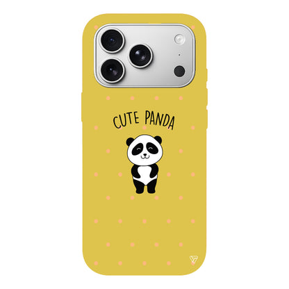 Cute Panda Lansman Model İçi Kadife Silikon Telefon Kılıfı