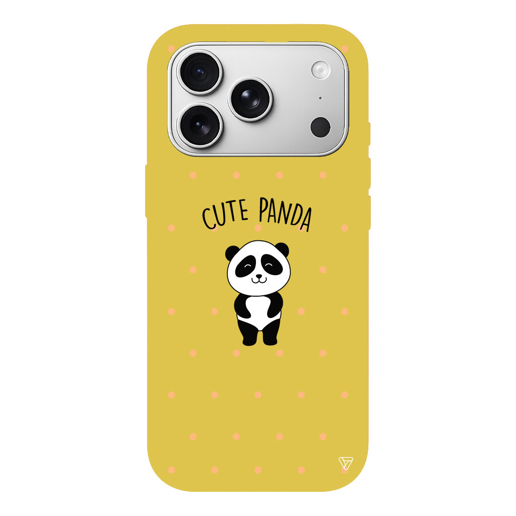 Cute Panda Lansman Model İçi Kadife Silikon Telefon Kılıfı