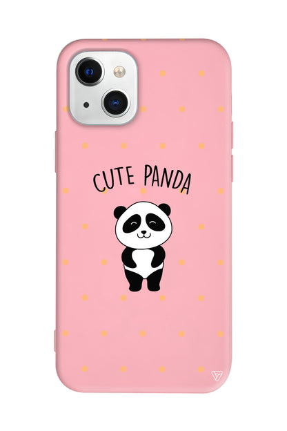 Cute Panda Lansman Model İçi Kadife Silikon Telefon Kılıfı