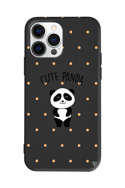 Cute Panda Lansman Model İçi Kadife Silikon Telefon Kılıfı