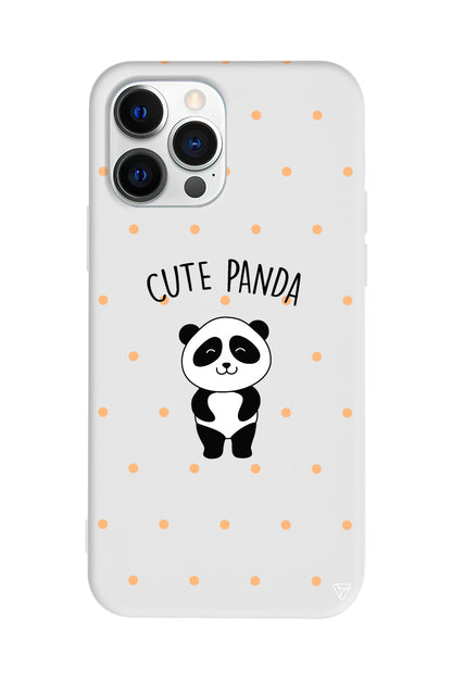 Cute Panda Lansman Model İçi Kadife Silikon Telefon Kılıfı