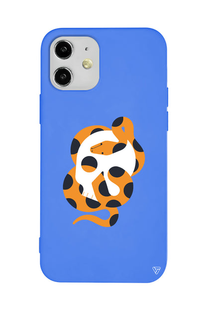 Turuncu Yilan Lansman Model İçi Kadife Silikon Telefon Kılıfı