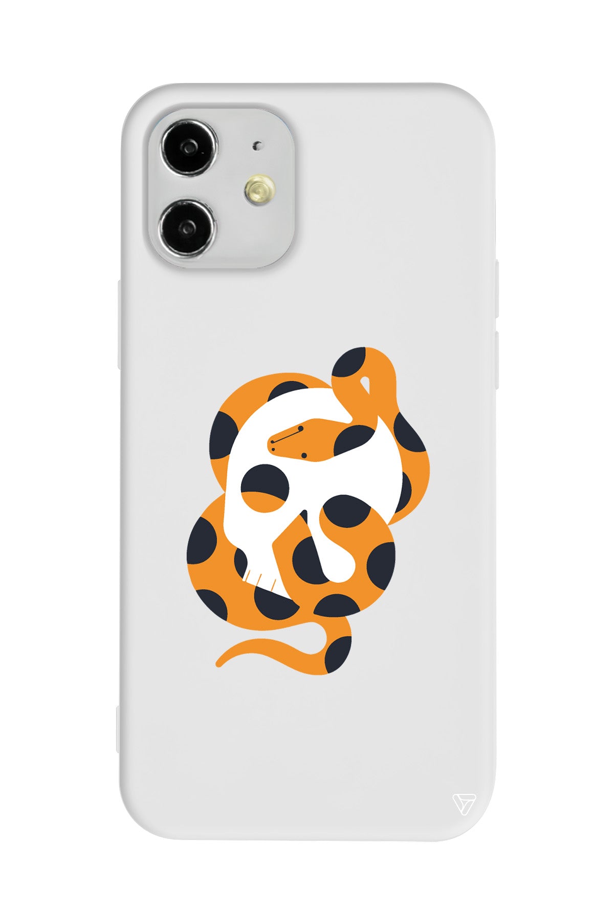 Turuncu Yilan Lansman Model İçi Kadife Silikon Telefon Kılıfı