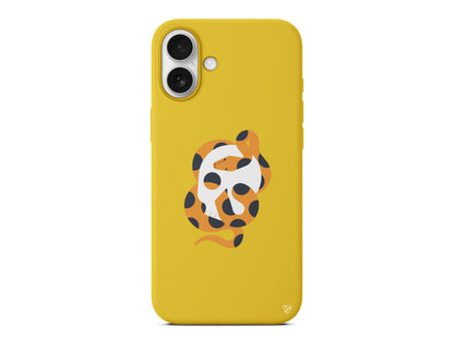 Turuncu Yilan Lansman Model İçi Kadife Silikon Telefon Kılıfı