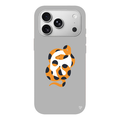 Turuncu Yilan Lansman Model İçi Kadife Silikon Telefon Kılıfı