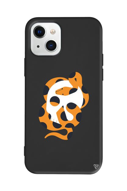 Turuncu Yilan Lansman Model İçi Kadife Silikon Telefon Kılıfı – Plus Serisine Özel