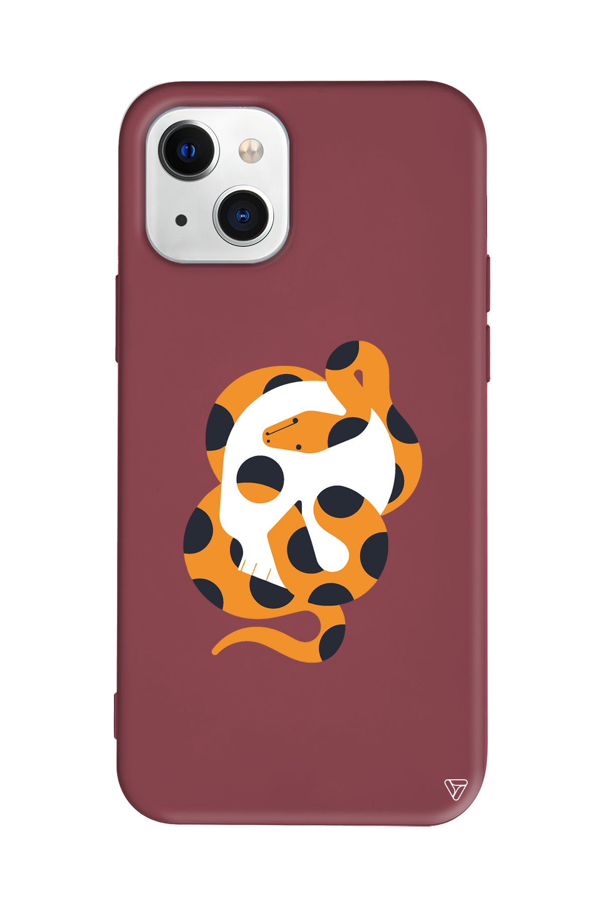 Turuncu Yilan Lansman Model İçi Kadife Silikon Telefon Kılıfı