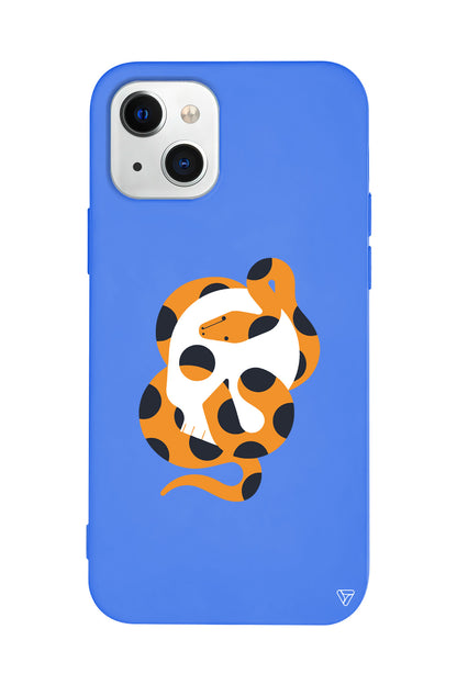 Turuncu Yilan Lansman Model İçi Kadife Silikon Telefon Kılıfı