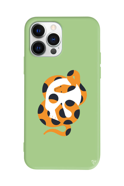 Turuncu Yilan Lansman Model İçi Kadife Silikon Telefon Kılıfı