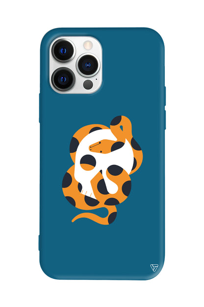 Turuncu Yilan Lansman Model İçi Kadife Silikon Telefon Kılıfı