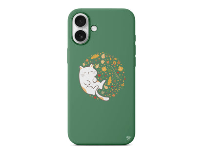 Uyuyan Kedi Lansman Model İçi Kadife Silikon Telefon Kılıfı – Plus Serisine Özel