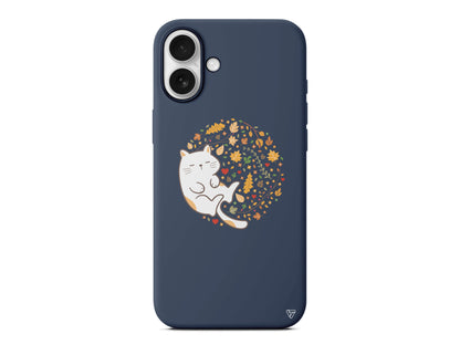 Uyuyan Kedi Lansman Model İçi Kadife Silikon Telefon Kılıfı – Plus Serisine Özel