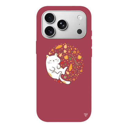 Uyuyan Kedi Lansman Model İçi Kadife Silikon Telefon Kılıfı