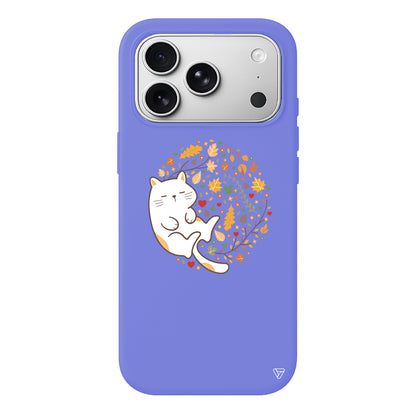 Uyuyan Kedi Lansman Model İçi Kadife Silikon Telefon Kılıfı